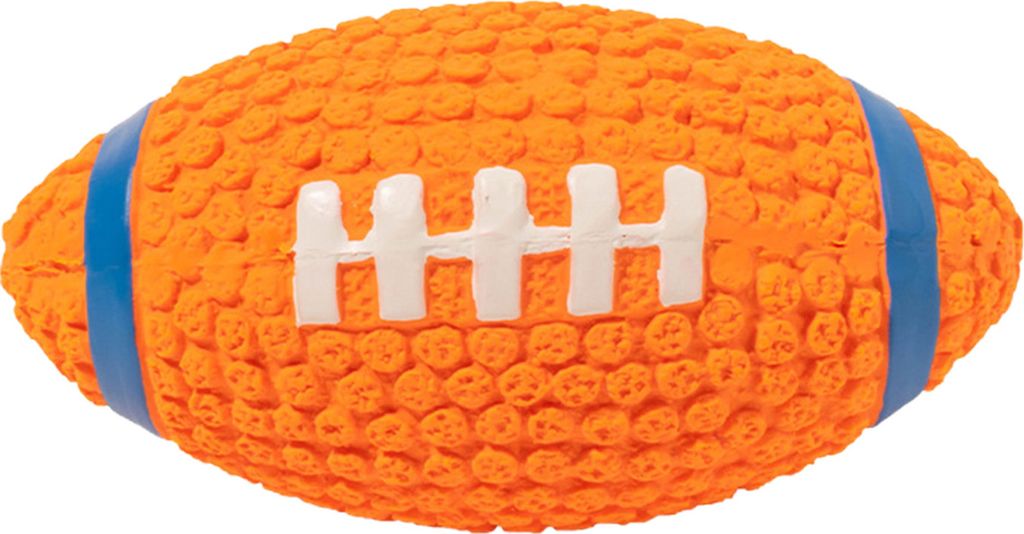 Quietschspielzeug für Haustiere, Rugbyballform, interaktives Kauspielzeug, leuchtende Farben, leicht zu reinigen, Beißspielzeug für Hunde zum Sp...
