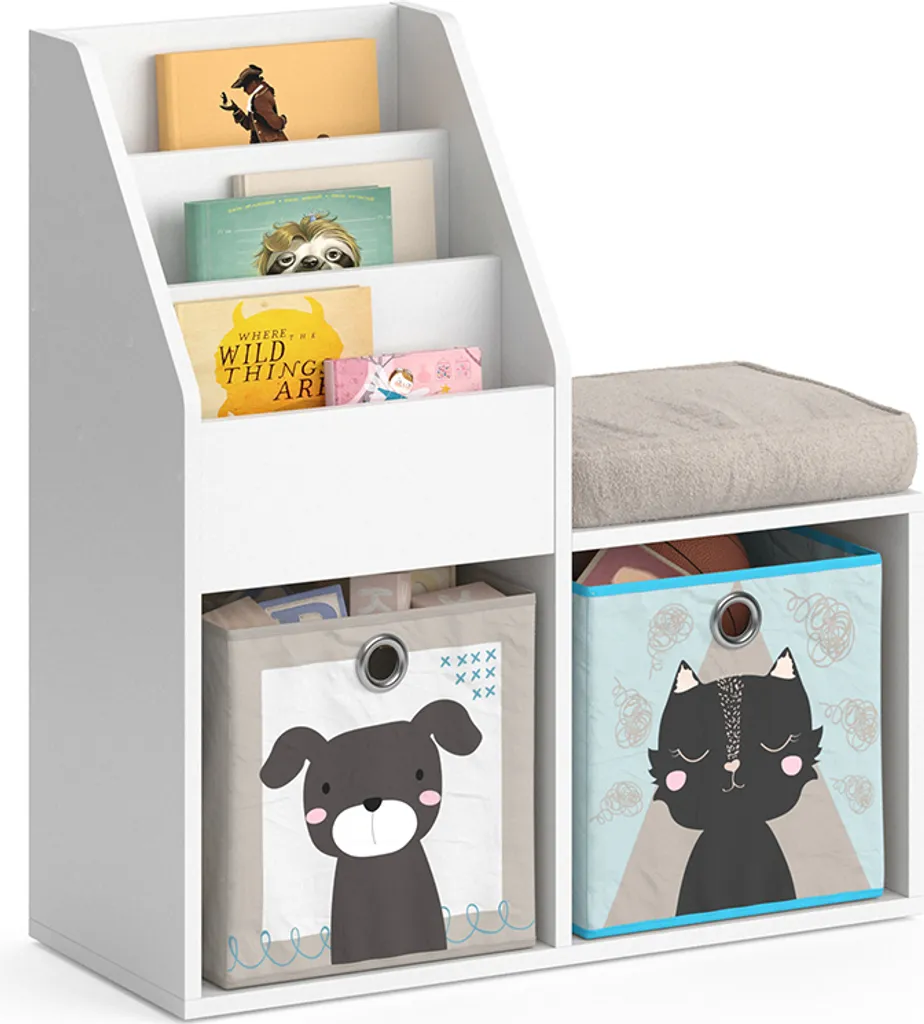 Bibliothèque Compacte Vicco Luigi 72x79cm pour Optimiser les Petits Espaces