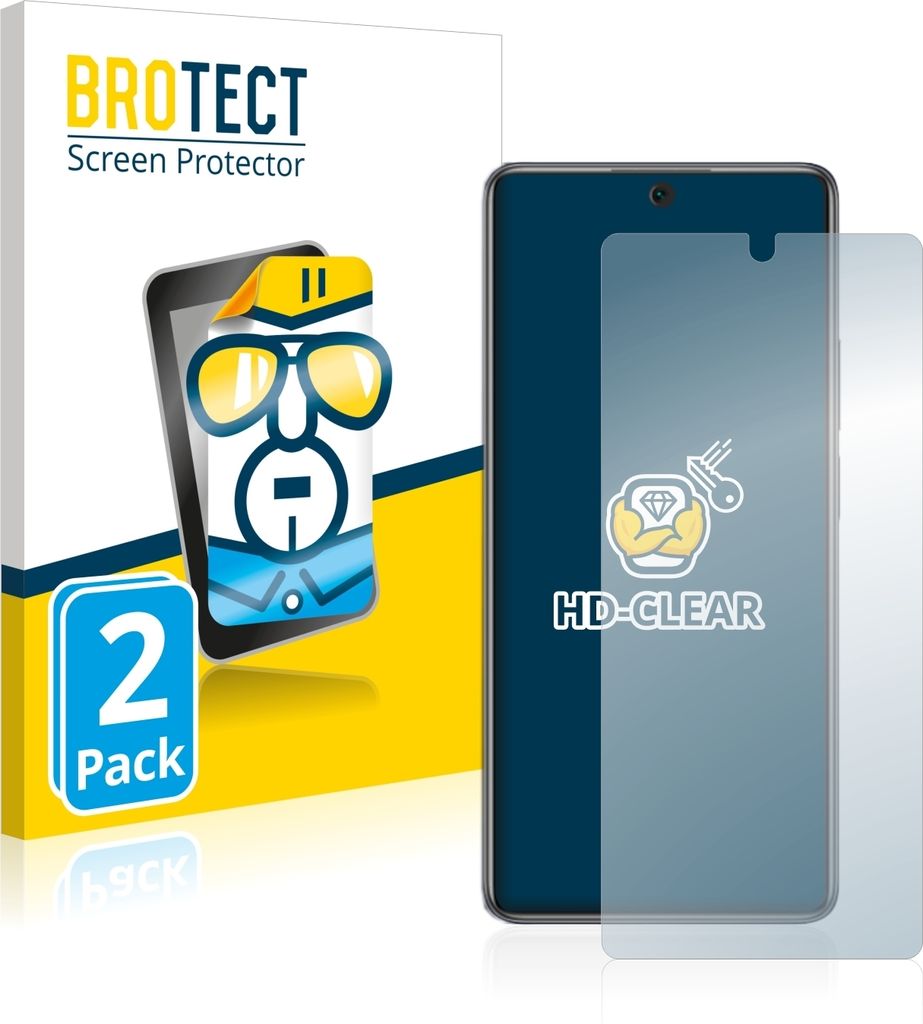 2x Für Xiaomi 12T Schutzfolie BROTECT Displayschutz Display Schutz Folie Klar Transparent