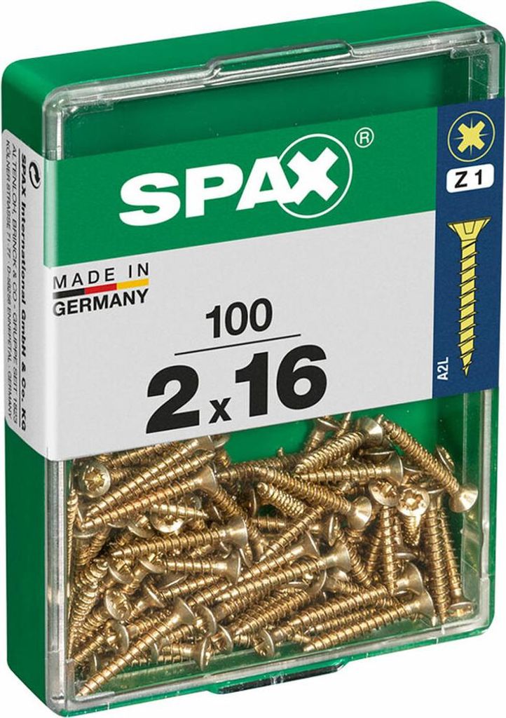 ABC-Spax łeb stożkowy 2x16 100szt Zdjęcie produktu 