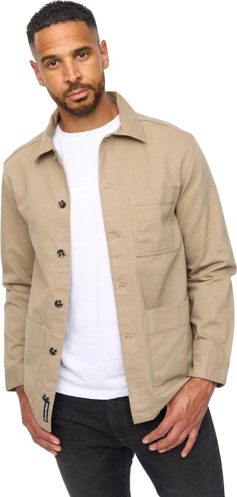 Bewley & Ritch - "Stanbrook" Hemdjacke für Herren BG2395 (L) (Sand)