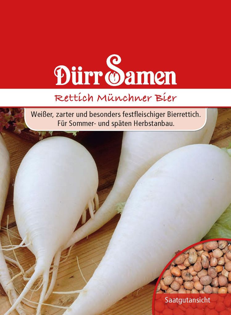 Rettich Münchner Bier | Rettichsamen von Dürr Samen Produktbild 
