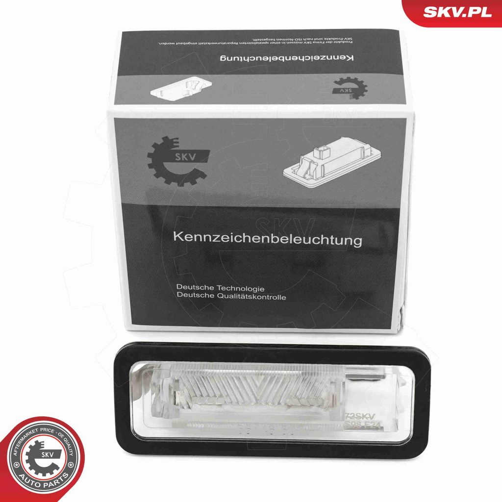 ESEN SKV 72SKV023 Kennzeichenbeleuchtung Rechts Links für SMART FORTWO Coupe (451)