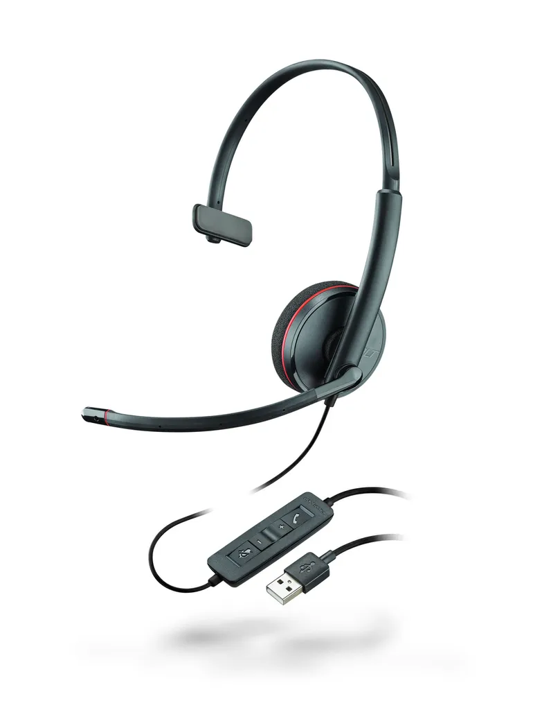 Poly Blackwire C3210 Casque USB-A avec Micro Antibruit et Confort Durable