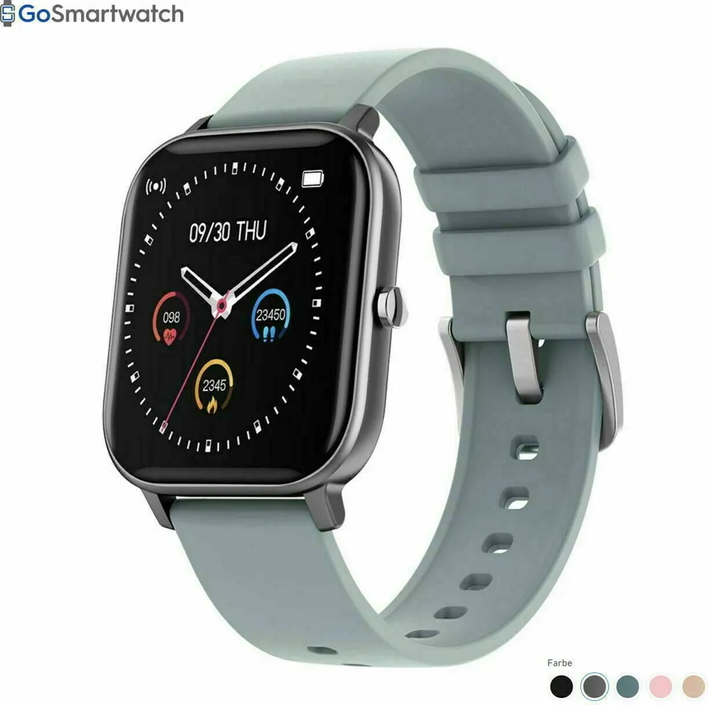 Montre connectée GOSMARTWATCH PRO compatible Android et iPhone bleue - 2