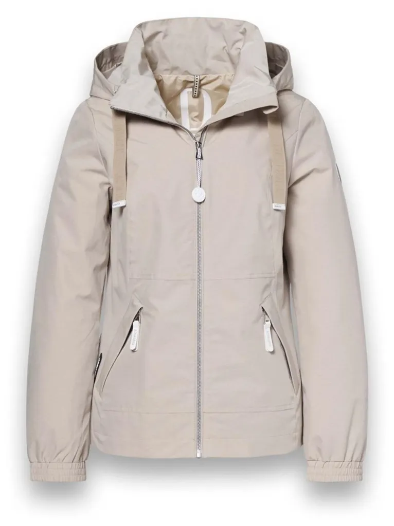 District Veste Morning Glory M1101026 Beige, Coupe-vent Déperlant