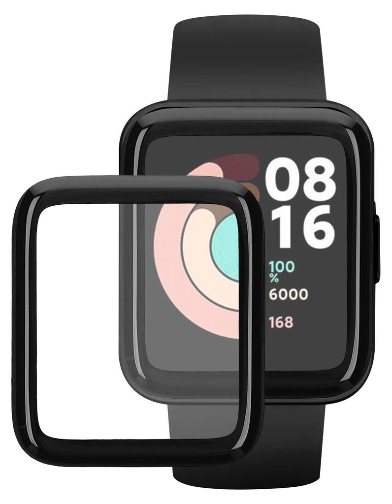 kwmobile 2x Transparente Displayschutzfolie kompatibel mit Xiaomi Redmi Watch 2 Lite Folie - Schutzfolie für Fitness Tracker - robuster Displayschutz