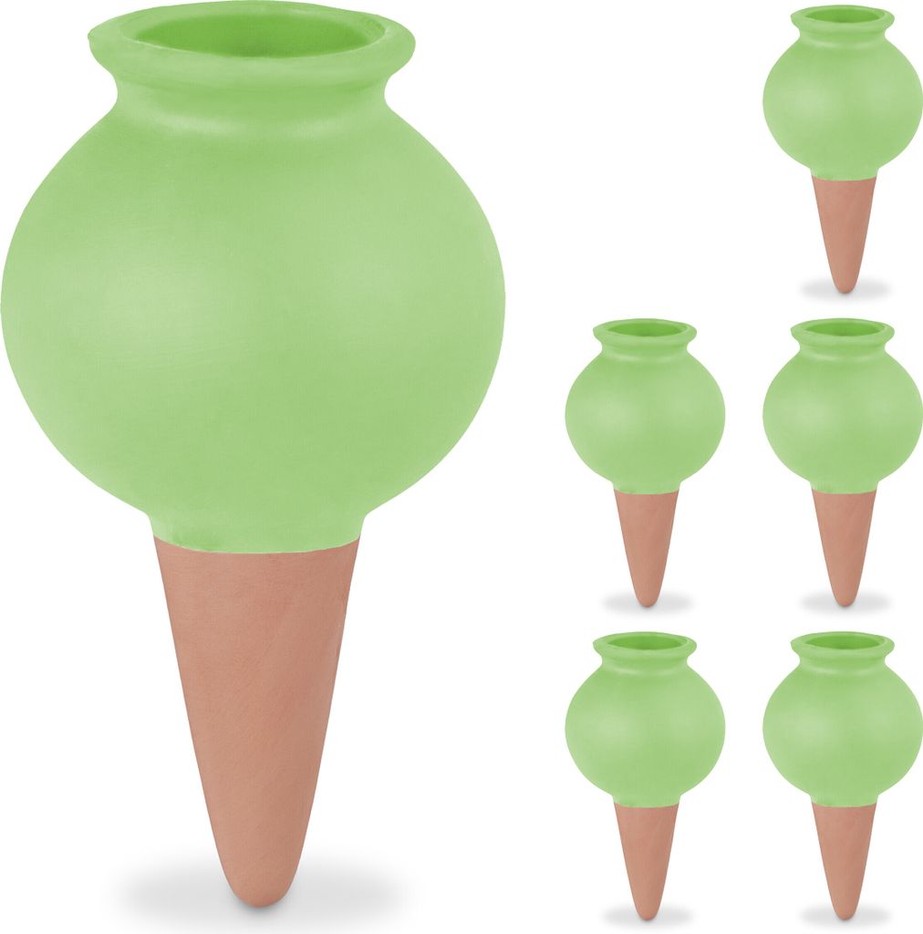 Wassertropfer Keramik - Set von 6 - Zimmerpflanzen - 100 ml - Wasserbälle