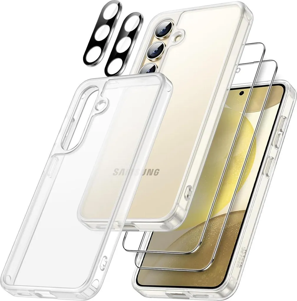 Housse Samsung S24 5G Verre Trempé Mat Protection Intégrale Fine