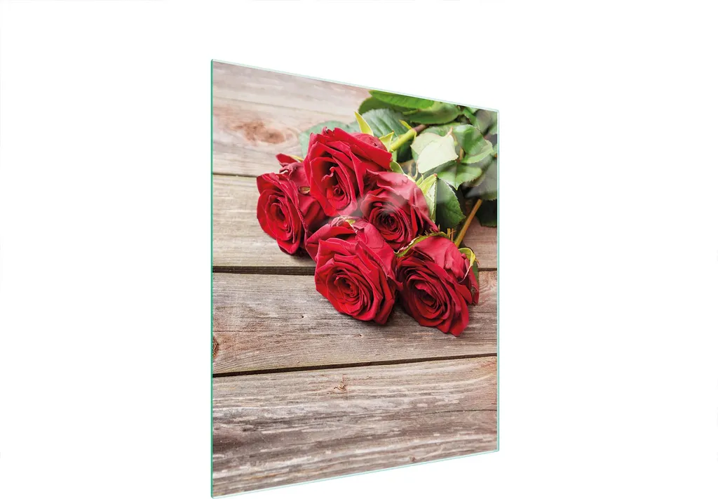 Tagliere in vetro 45x52 rose