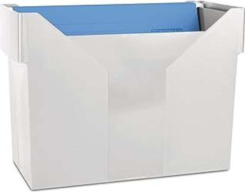 DONAU 7422001PL-13 Hängemappenbox mit 5 Hängemappen Free/ Hängeregister aus Bruchsicherem Kunststoff/ Praktische File Box für Ordner Mappen A4/...