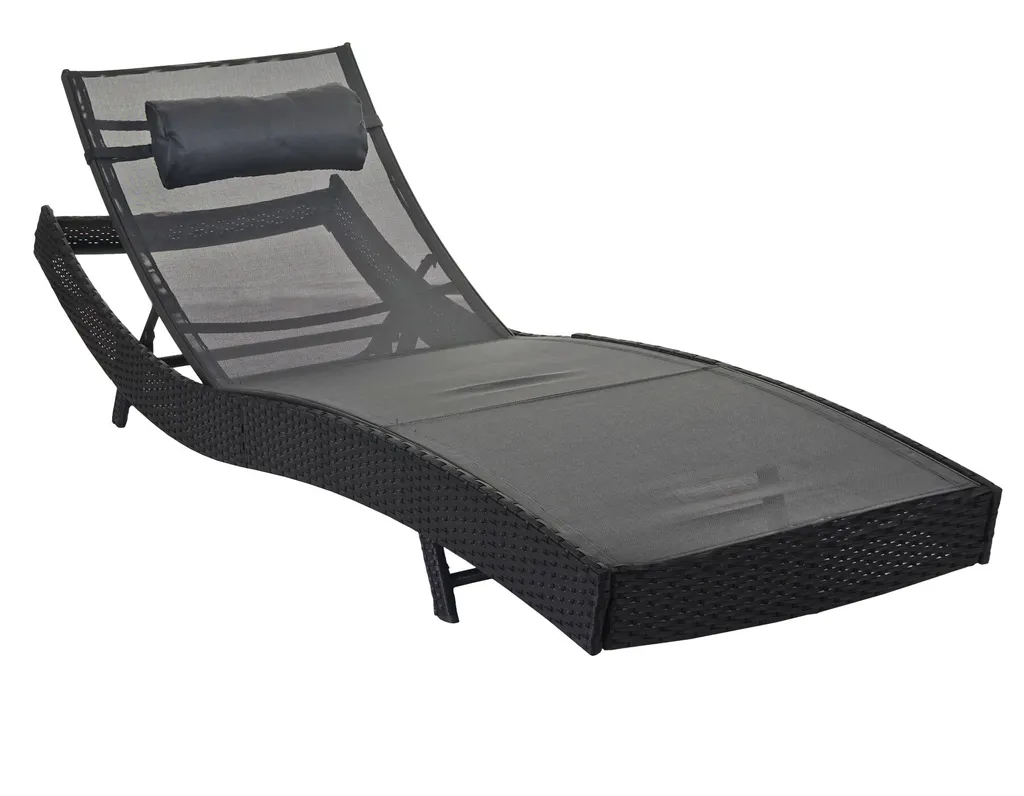 Détente au jardin avec la chaise longue Savannah anthracite et grise