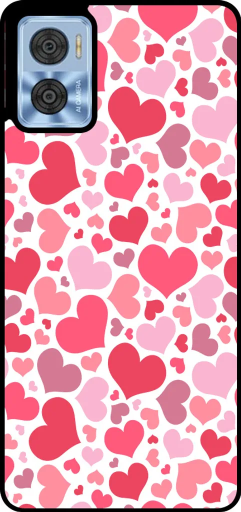 Cover Motorola Moto E22 / E22i Cuori - Accessorio Fashion Smartphonica