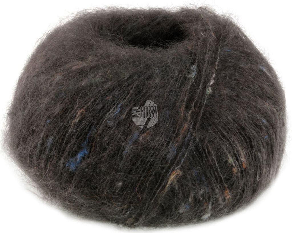 Lana Grossa - Natural Superkid Tweed 0624 dunkelgrau Produktbild 