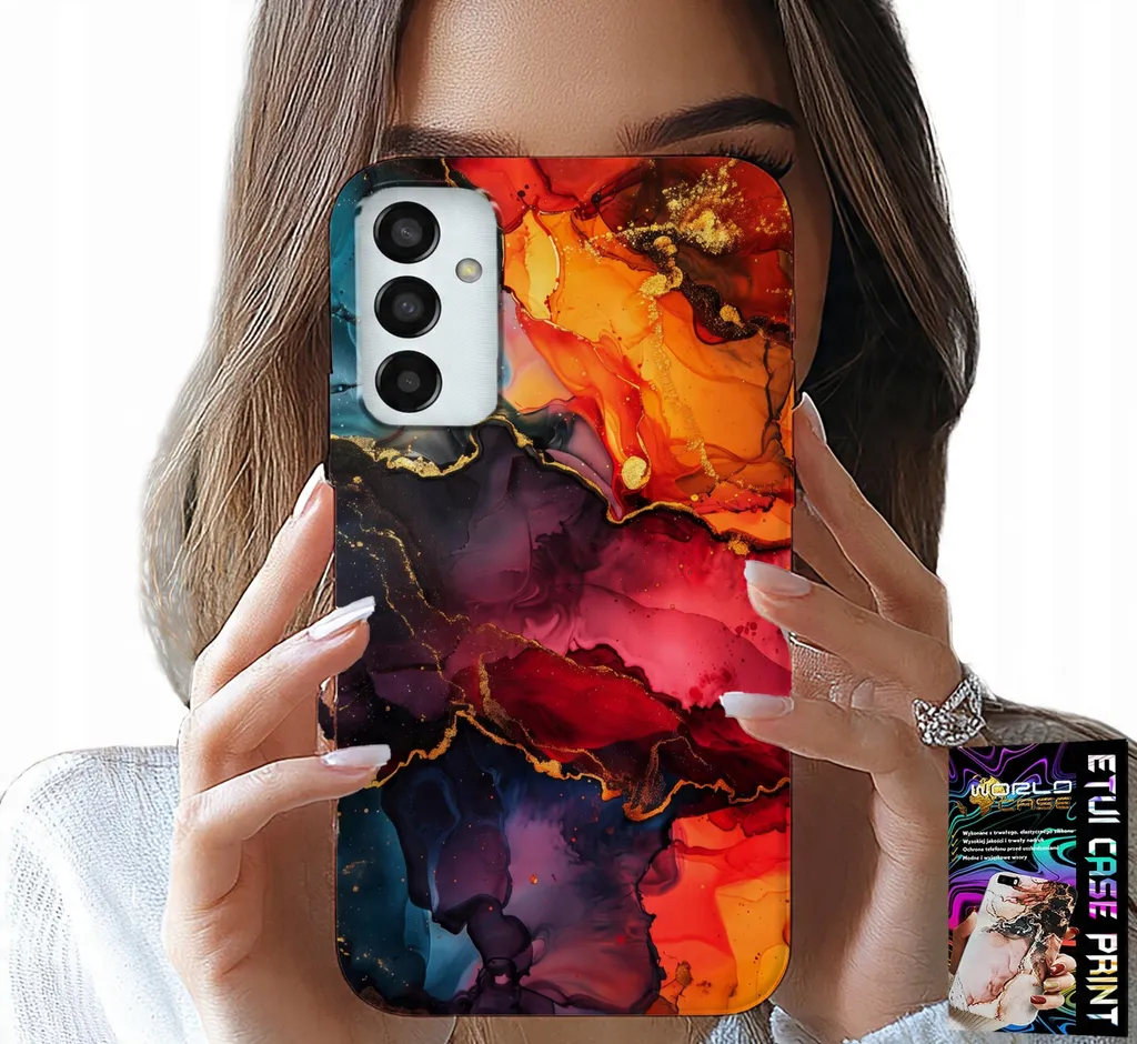 Custodia Per Samsung Galaxy M13 4G - Motivi In Pietra, Custodia + Vetro