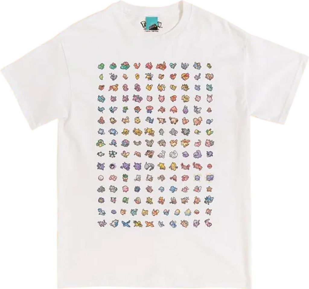 Pokemon - "151" T-Shirt für Herren/Damen Uni TT1024 (S) (Weiß)
