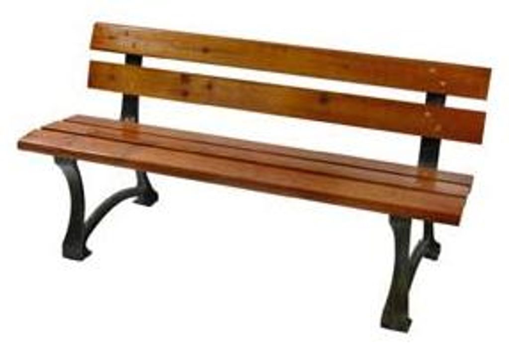 Panchina Pesante Ghisa Bronzata Legno Color Teak - Immagine del prodotto 