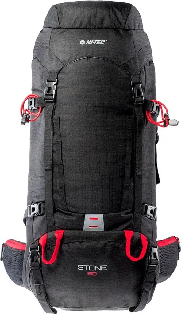Hi-Tec Stone 50L Sac à dos Noir - Équipement de Randonnée Robuste One Size