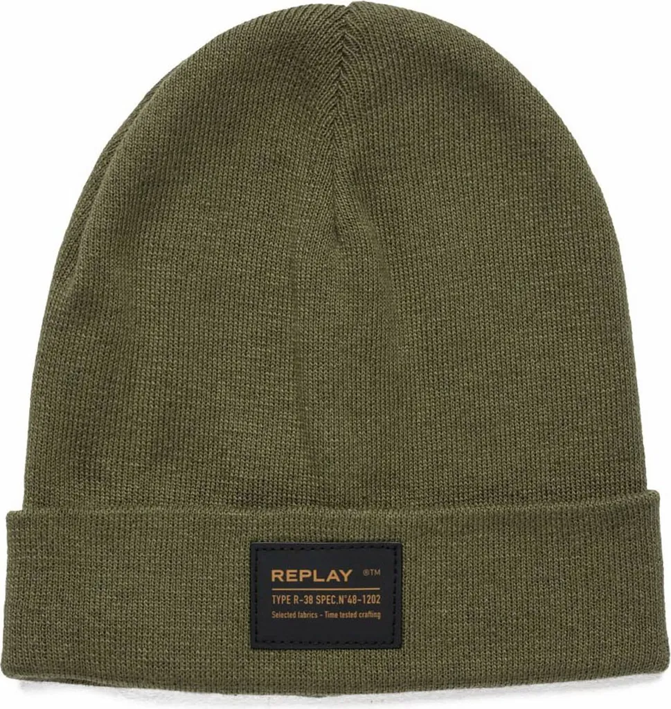 REPLAY beanie berretto Beanie + Scarf Set Military Green cachi