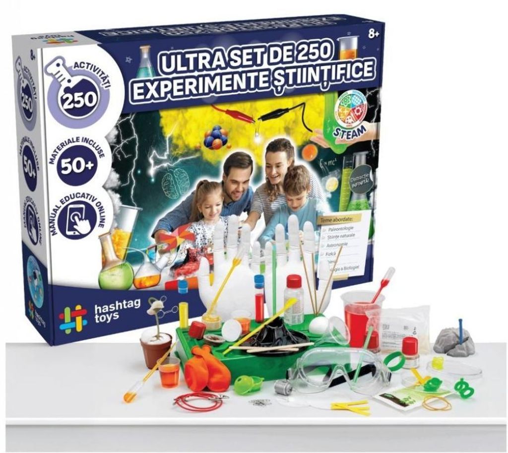 Lernset mit 250 wissenschaftlichen Experimenten