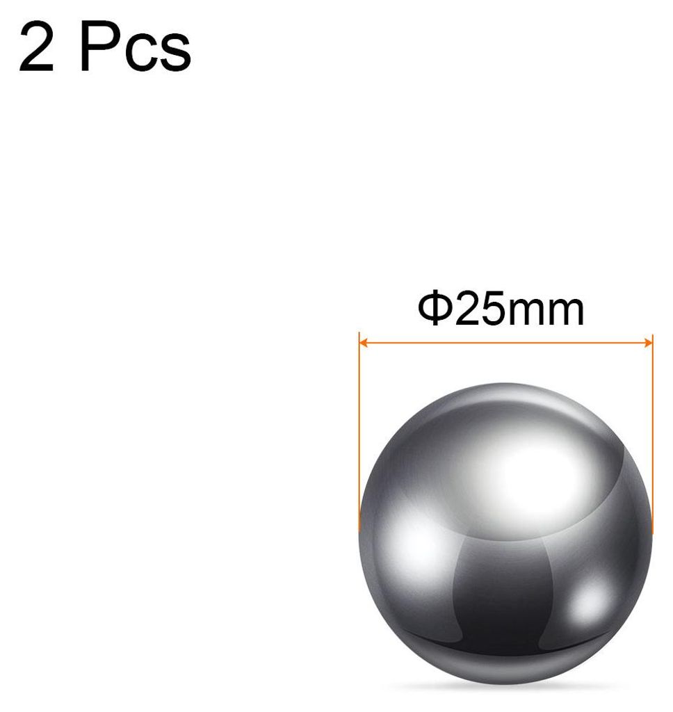 2 Stš¹ck Pr?zision Kugeln 25mm Durchmesser 304 Edelstahl fš¹r Lager