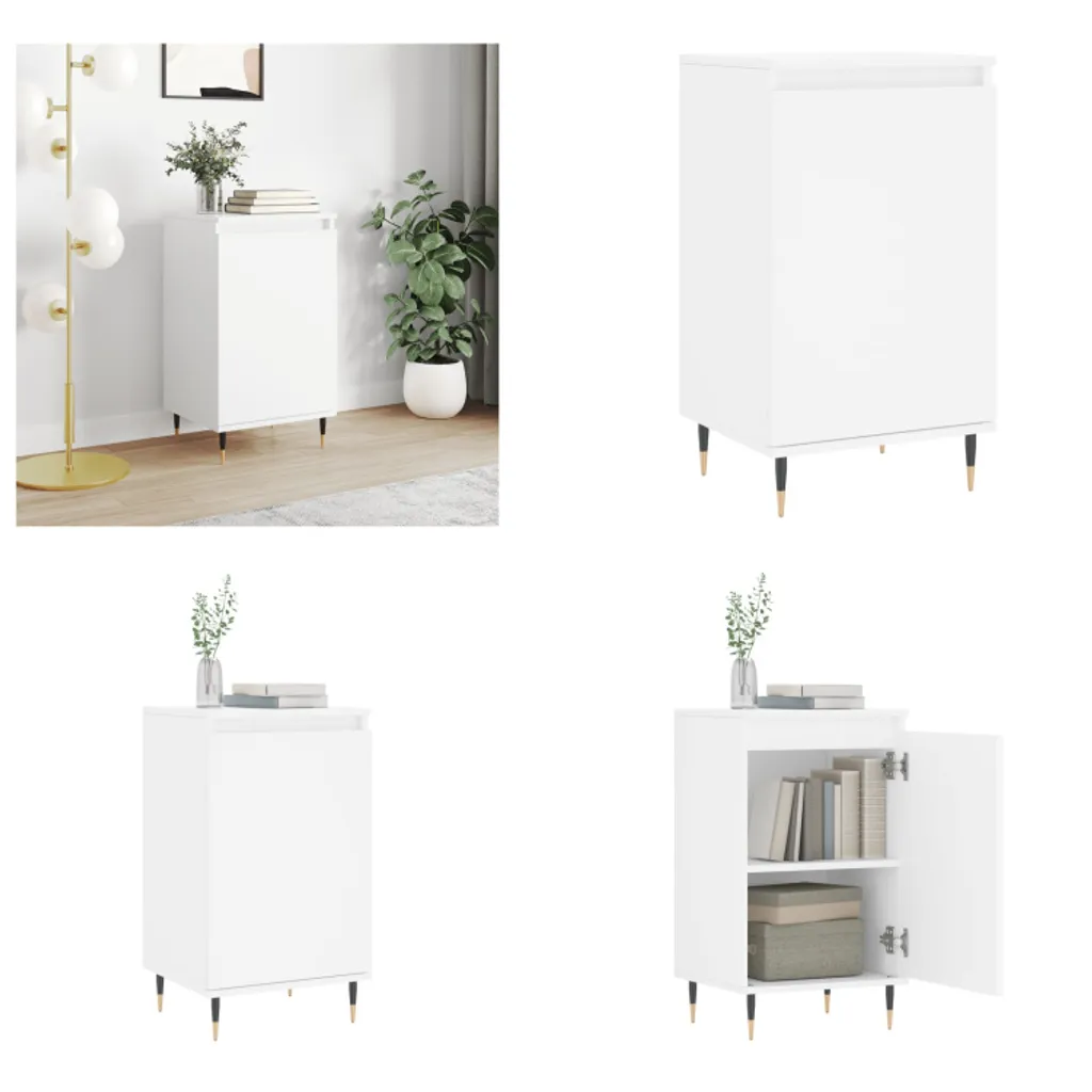 vidaXL Credenza bianca 40x35x70 cm Materiale a base di legno - Credenza - Credenza - Armadio - Armadio portaoggetti