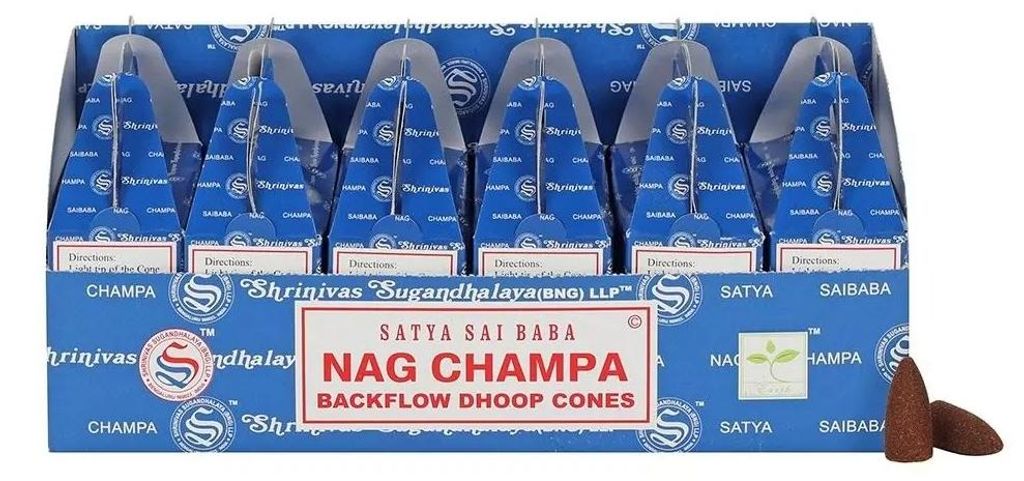 Satya Sai Baba Backflow Cones " Nag Champa" 24 Stück Produktbild 