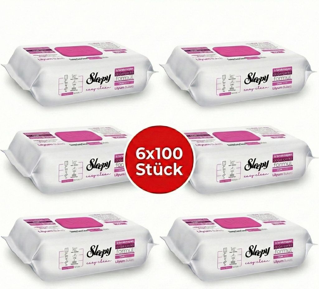 Sleepy Feuchttücher Lilium 6x100