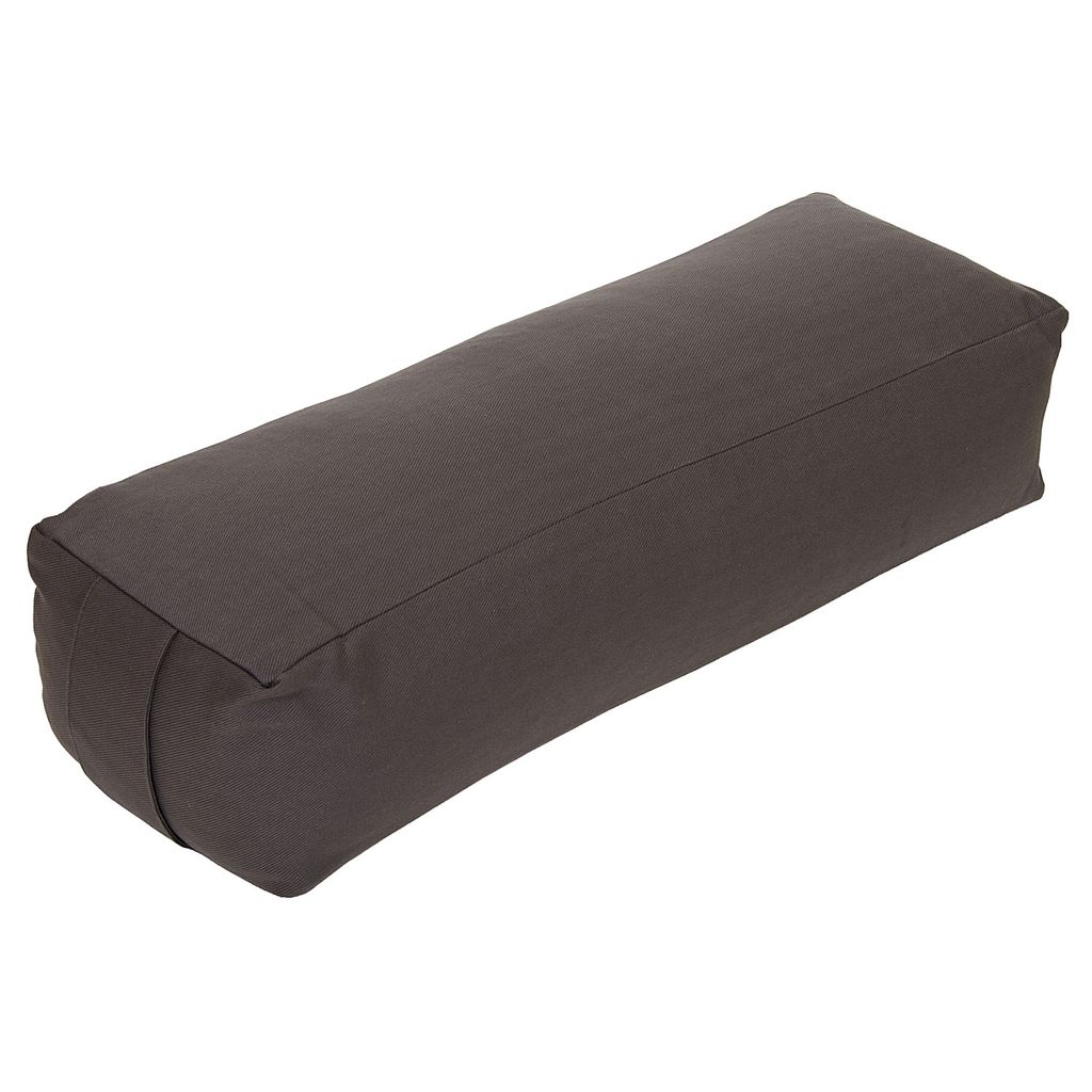 Yoga und Pilates Bolster Rechteck grau