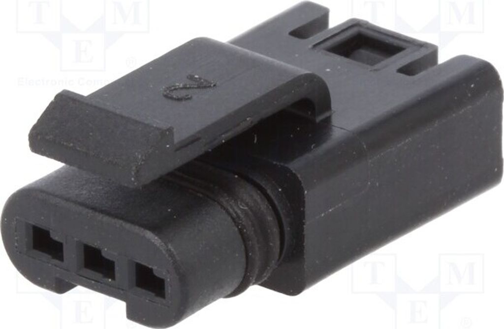 1x Stecker FLH PIN: 3 Steckverbinder: Leitung-Leitung weiblich FLH-S31-00 Steckverbi