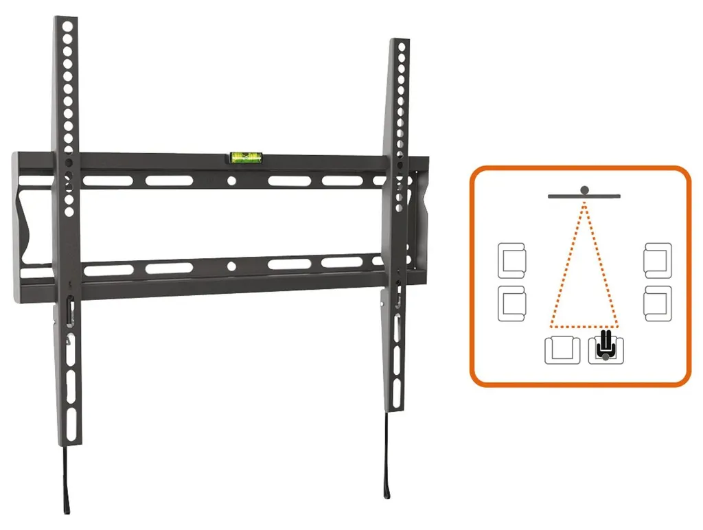 Support TV mural orientable et inclinable 13-28 pouces bras articulé