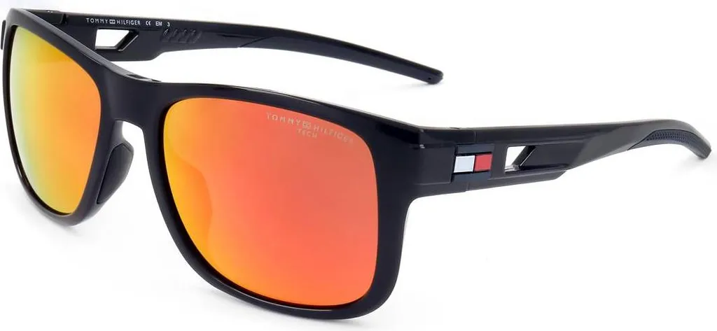 Lunettes de soleil hommes rectangulaires bleu TH 1913/S Tommy Hilfiger