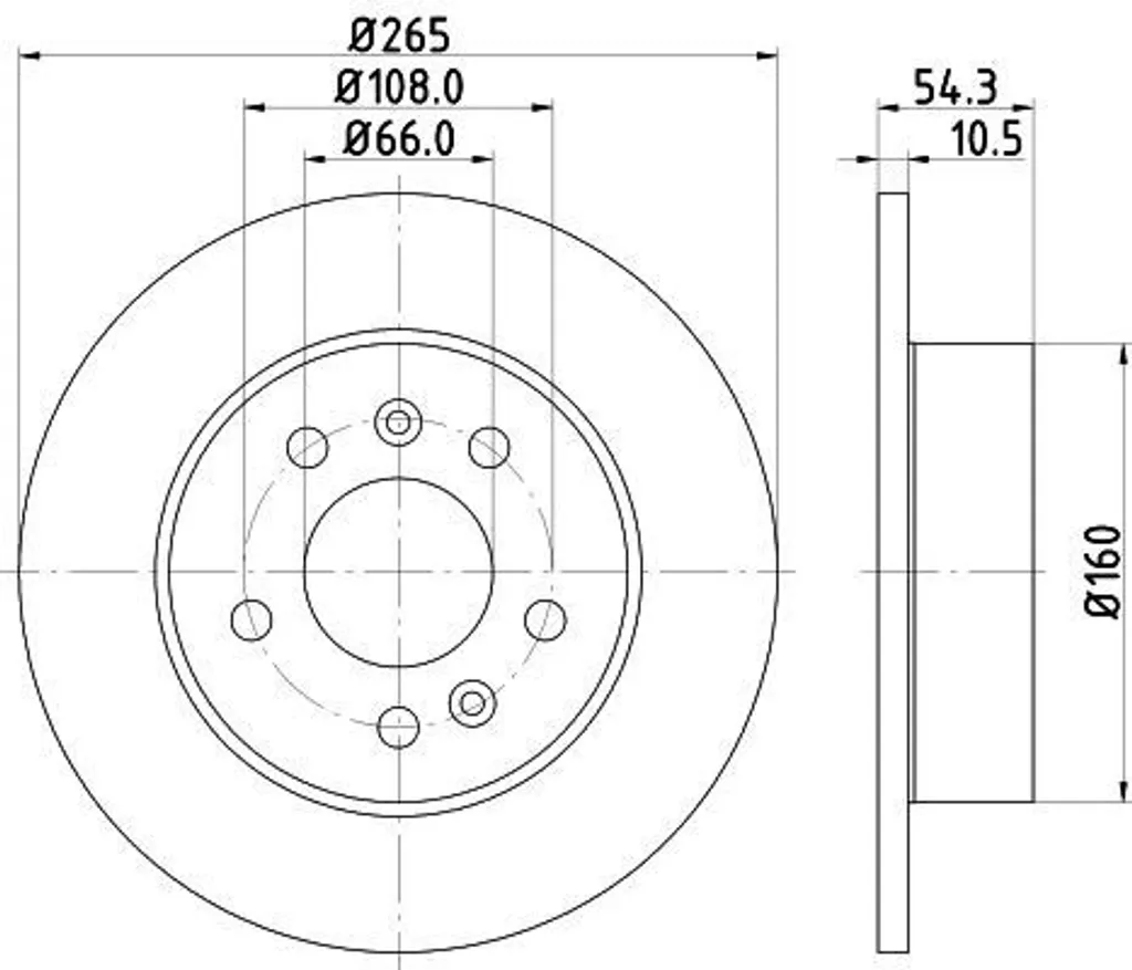 Stop vibrations disque de frein HELLA pour Renault Espace III et Avantime