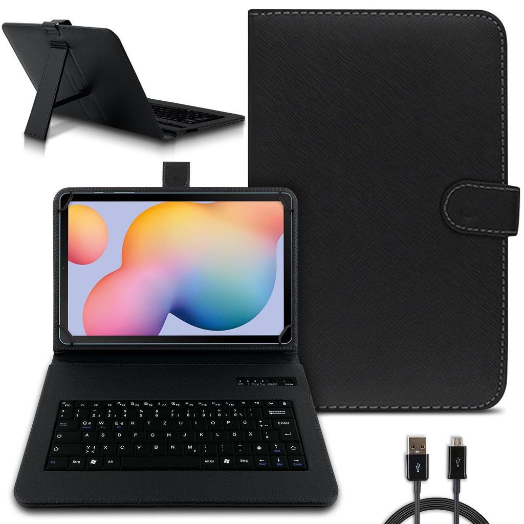 Tastatur Tasche für Xiaomi Pad 7 / 7 Pro Bluetooth Schutz Hülle Keyboard QWERTZFarben:Schwarz