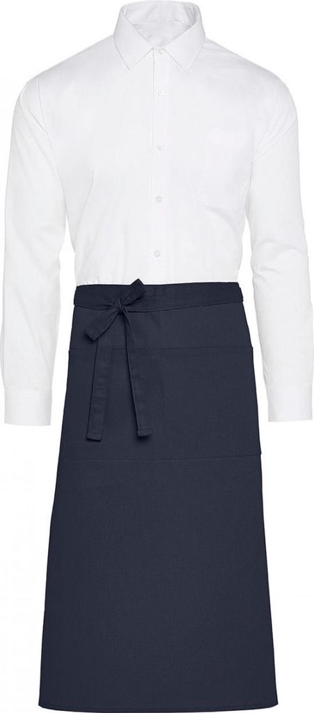 SG Accessories JG13P-REC | ROME - Recycled Bistro Apron with Pocket 100x78 cm - Farbe: Navy - Größe: One Size