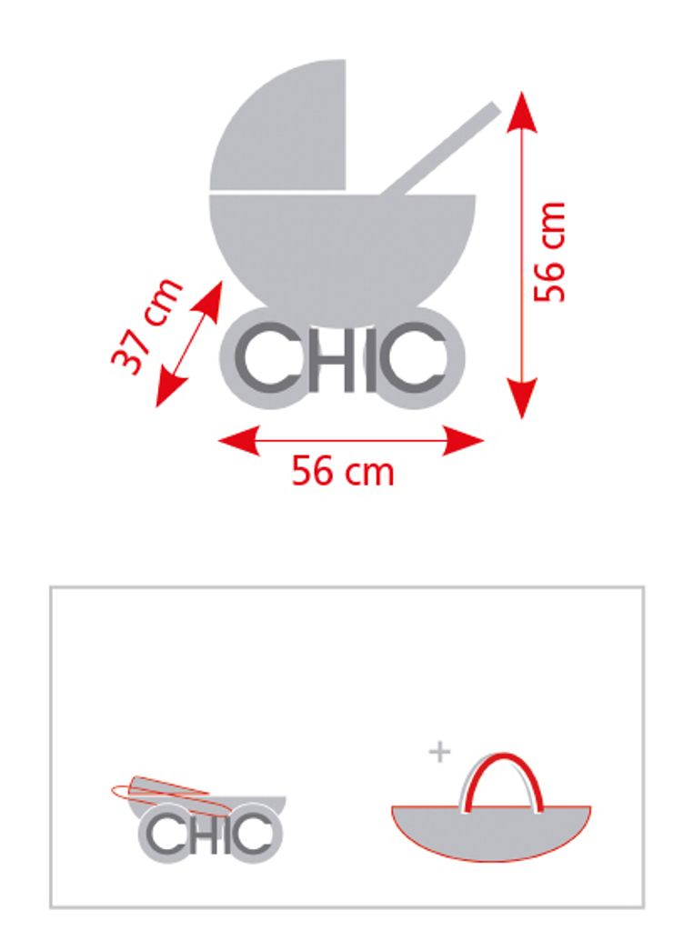 Bayer Chic 2000 - Mini-Puppenwagen Smarty, Bärchen beige Produktbild 4