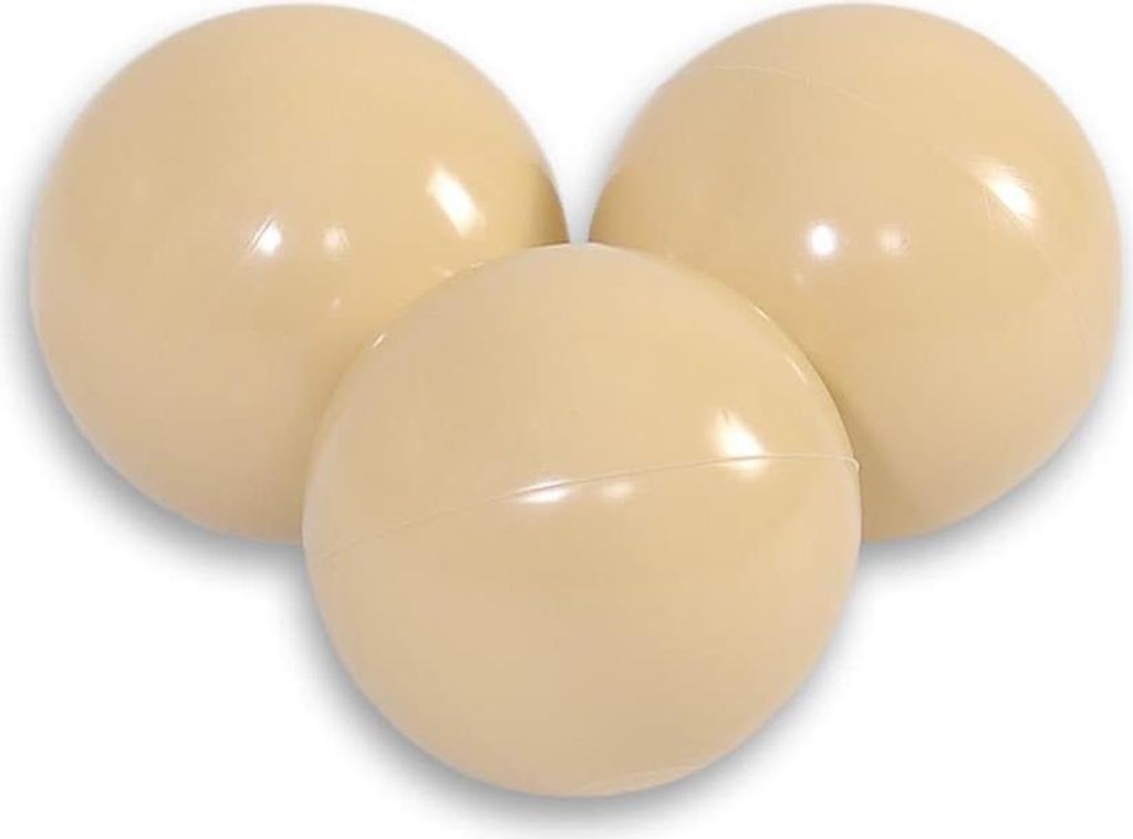 Plastikbälle für Trockenbecken – Spielbälle – kindersicher und langlebig – 50 Stück – Beige