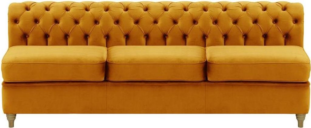 Chesterfield Modul - Innenelement, dreisitzig (3CP)-Velluto 8-wax black
