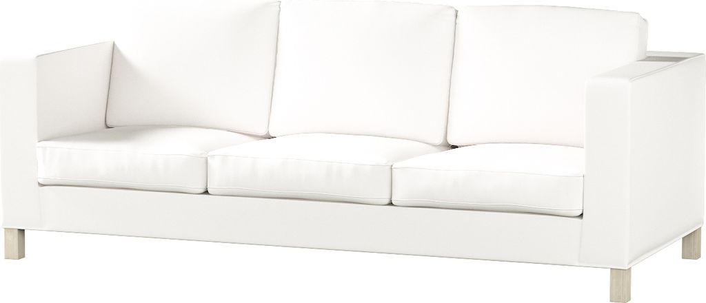 Dekoria Bezug für Karlanda 3-Sitzer Sofa nicht ausklappbar, kurz, weiss, Bezug für Karlanda 3-Sitzer, kurz