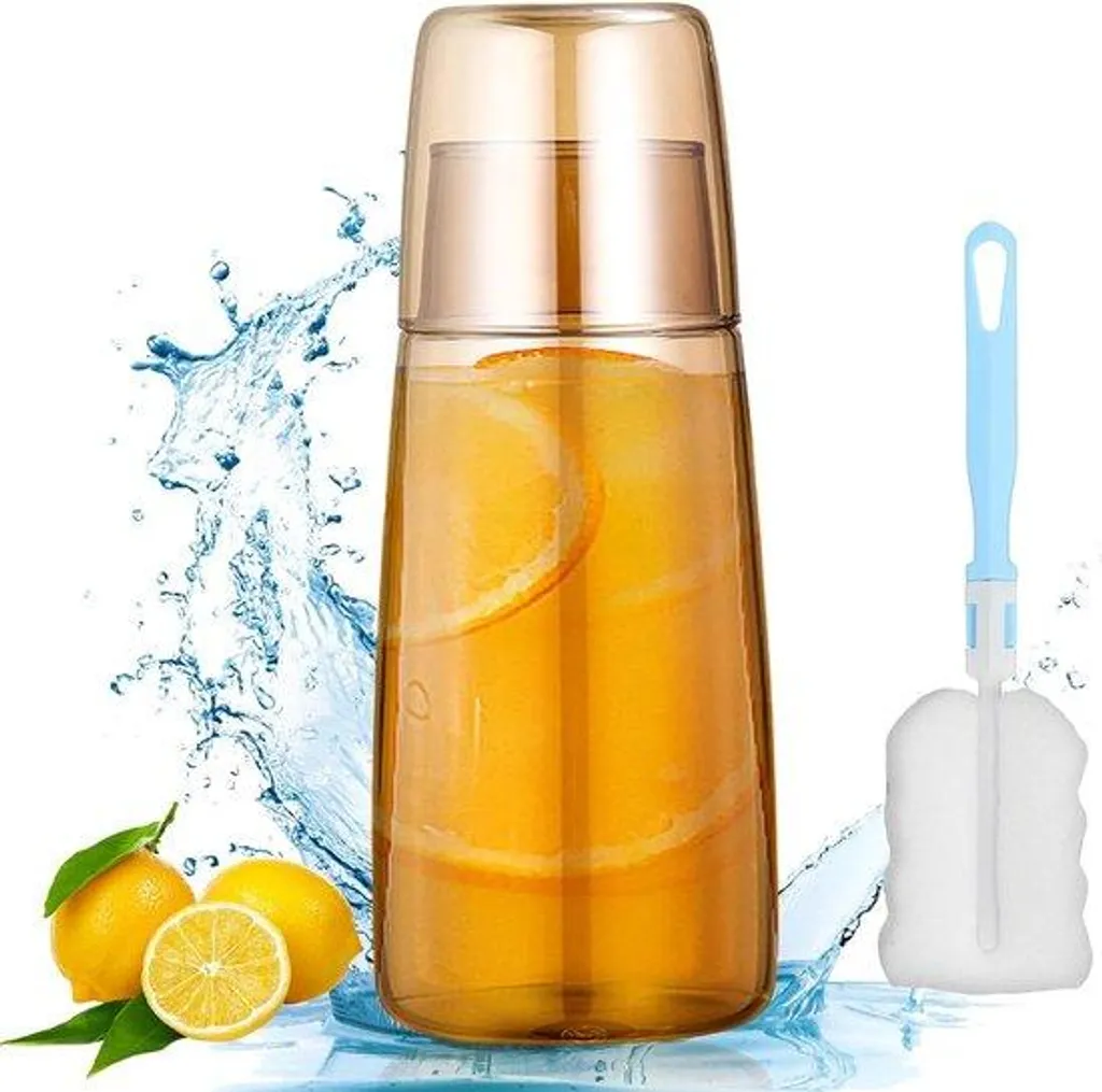 Cruche à eau en verre pour infusion de fruits et service de table chic