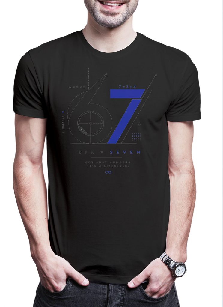 Urban Backwoods Six Seven 3, Herren T-Shirt, Farbe: Schwarz, Größe: 2XL
