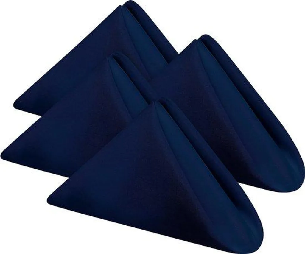 Serviettes de table bleues pour mariage et banquet - 43x43 cm lot de 24