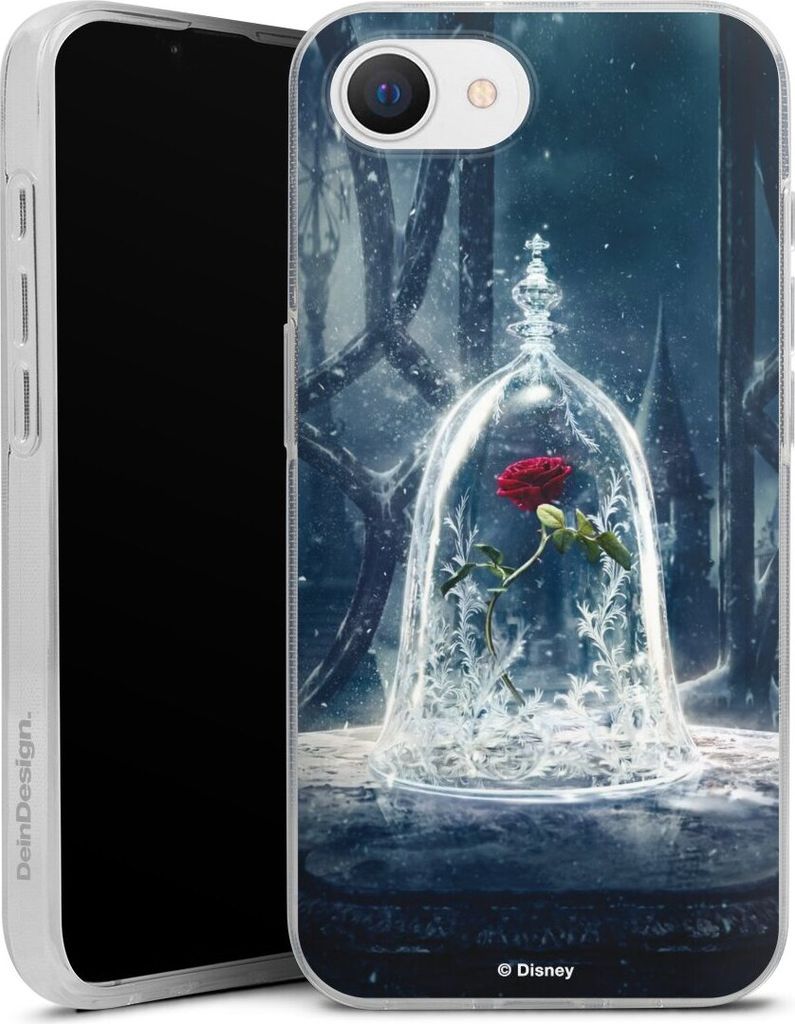 DeinDesign Handyhülle für Apple iPhone 16e Silikon Hülle Case Smartphone Schutzhülle Die Schöne und das Biest Disney Princess Rose