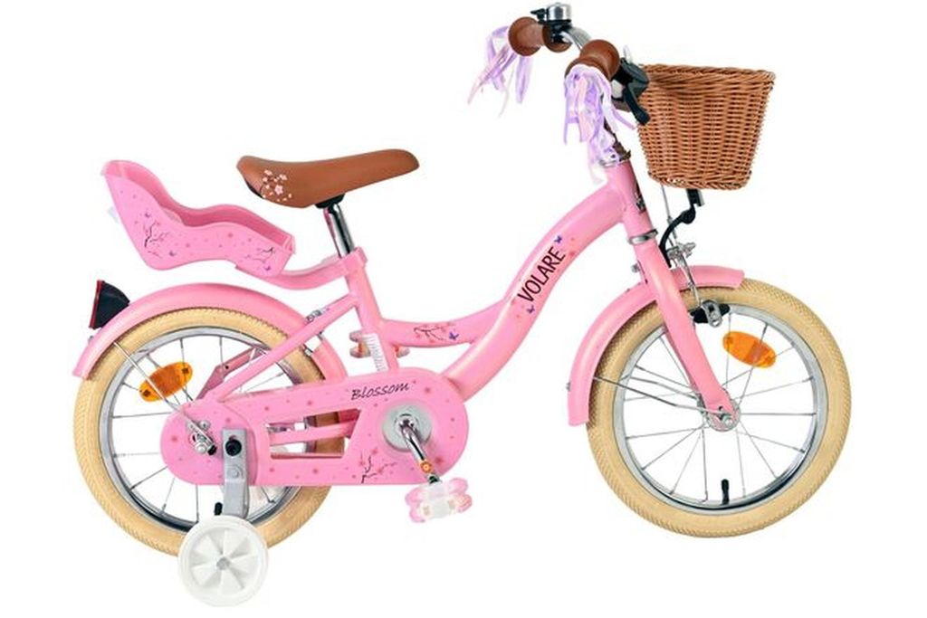 Volare Blossom Kinderfahrrad - Mädchen - 14 Zoll - Rosa Produktbild 