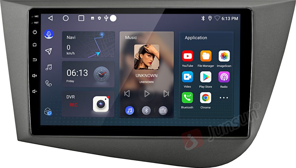 6+128G 9”Carplay Android 15 Autoradio Für Seat Leon MK2 1P1 2005-2012 GPS NAVI WIFI 4G BT DAB+ SWC USB DSP RDS 8-Kern