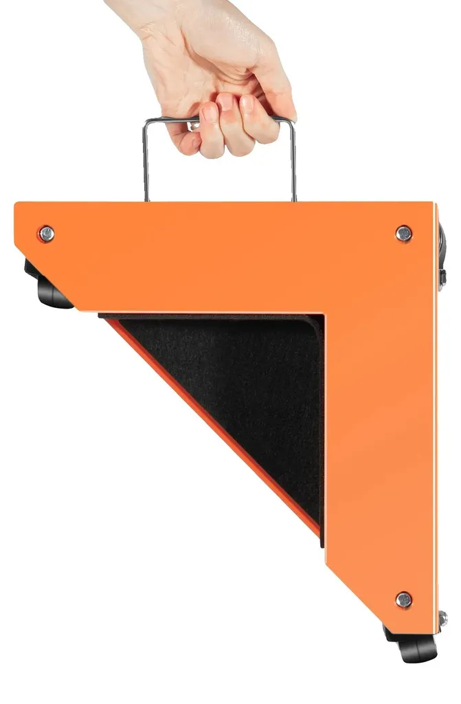 Roulettes pour meubles robustes orange, lot triangulaire acier 639kg