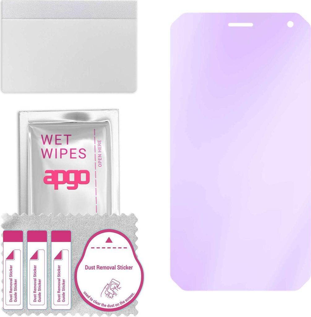 apgo Hybrid Schutzglas, kompatibel mit myPhone HAMMER Energy, Anti-Blue, 9H Härte, toller Ersatz für Hartglas, kratzfester Displayschutzglas, Dis...