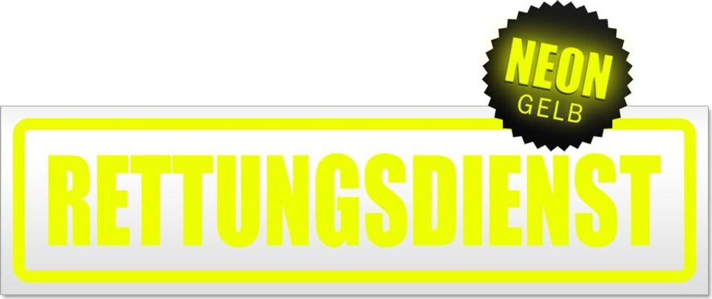 Rettungsdienst Magnetschild Schild magnetisch