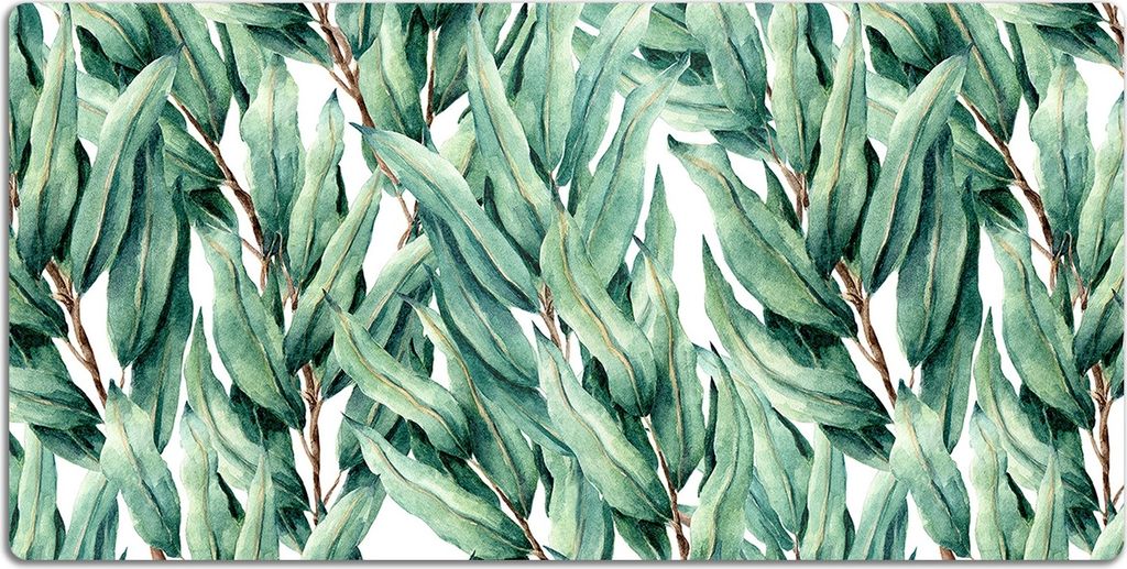 Schreibtischmatte Tischunterlage 120x60 cm Mauspad - Lackierte Blätter