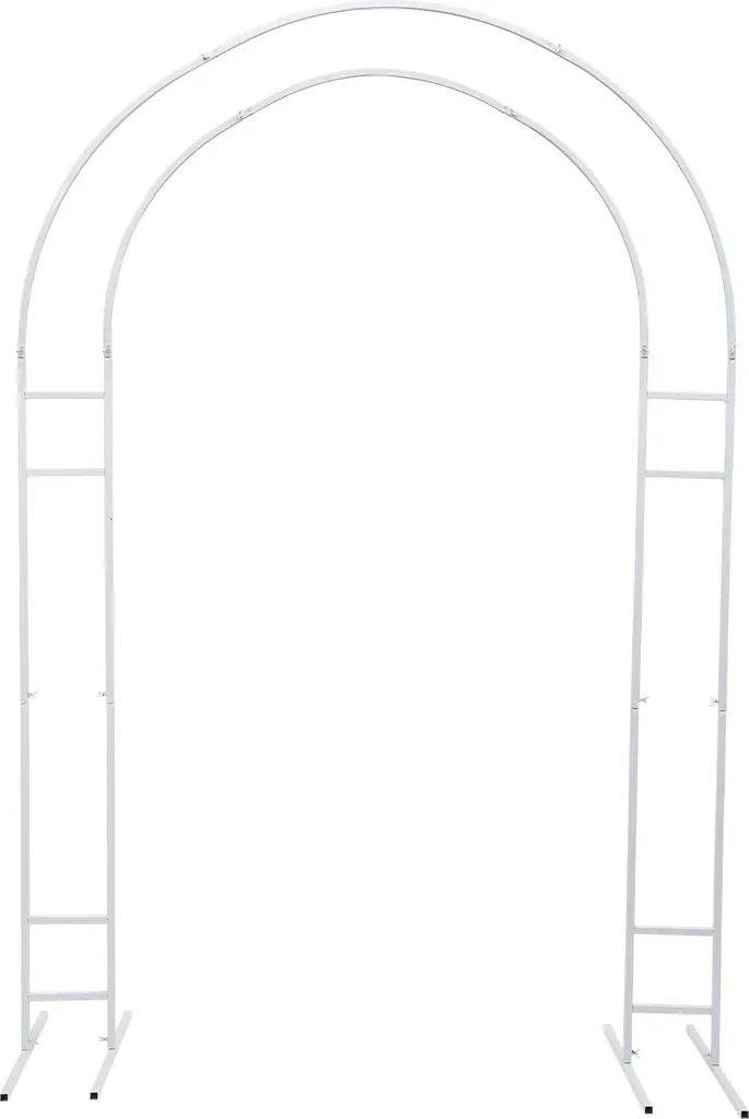 Arche de mariage en métal blanc 1,5x2,2m support de fond pour ballons